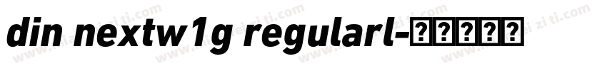 din nextw1g regularl字体转换